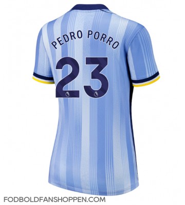 Tottenham Hotspur Pedro Porro #23 Udebanetrøje Dame 2024-25 Kortærmet